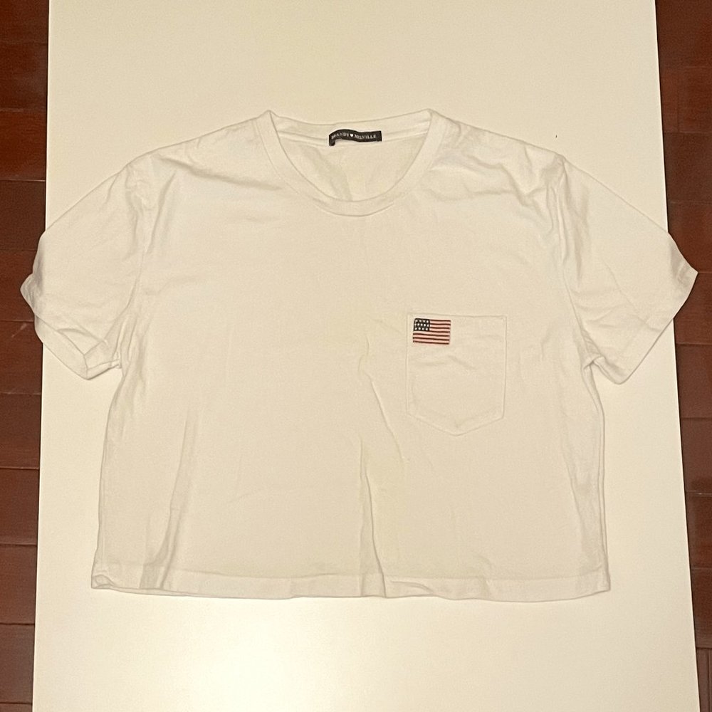 Brandy Melville USA Pocket cropped tee